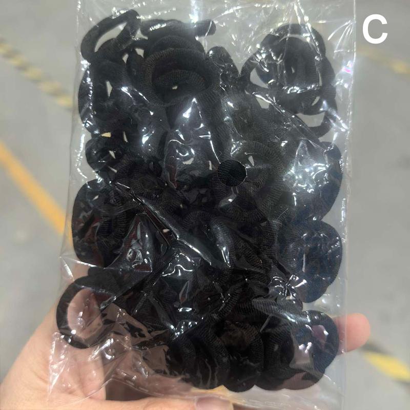 100 шт. красочная базовая нейлоновая резинка для волос для девочек, держатель для хвоста для девочек, резинка для волос, мини-головные уборы, резинки для волос, веревка для волос