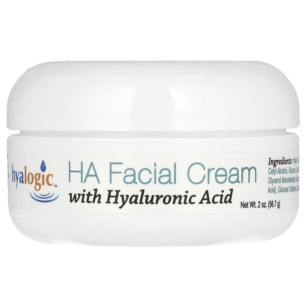 Hyalogic, HA Facial Cream, with Hyaluronic Acid, Fragrance-Free, 2 Oz (56.7 G)