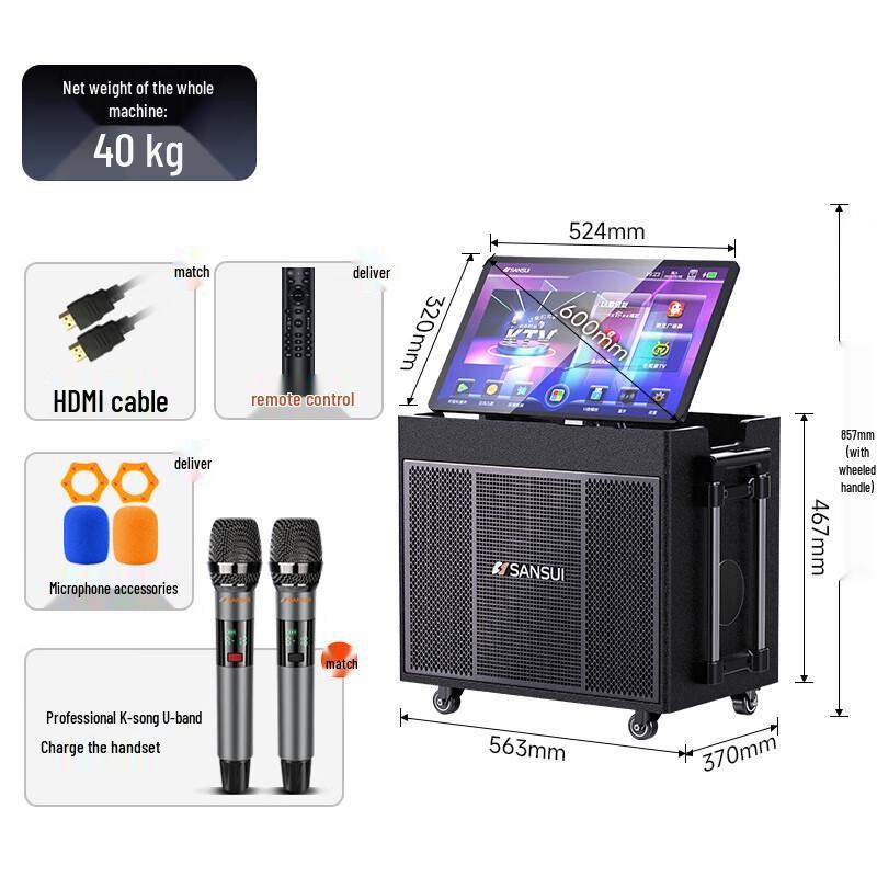 Sansui PE122 Smart Outdoor KTV Speaker System