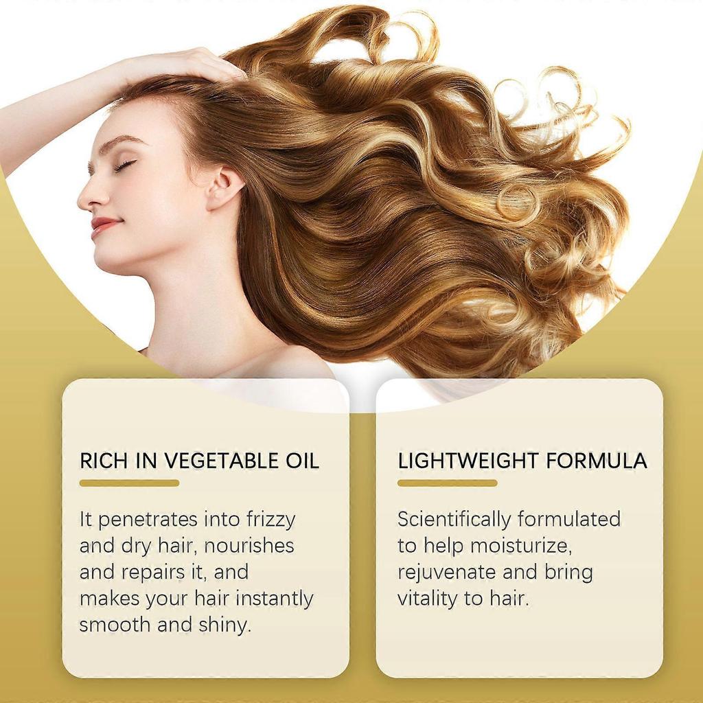 24K gold hair care essential oil moisturizes and softens hair scalp care moisturizing hair nourishing essential oil 60ml