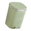 652F User Friendly Foot Pedal Garbage Can, and Aesthetic Step Trash Can, Fit Well in Multiple Locations Garbage Bin