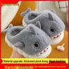 Children's Cartoon Shark Winter Indoor Non-Slip Cotton Slippers for Boys and Teens