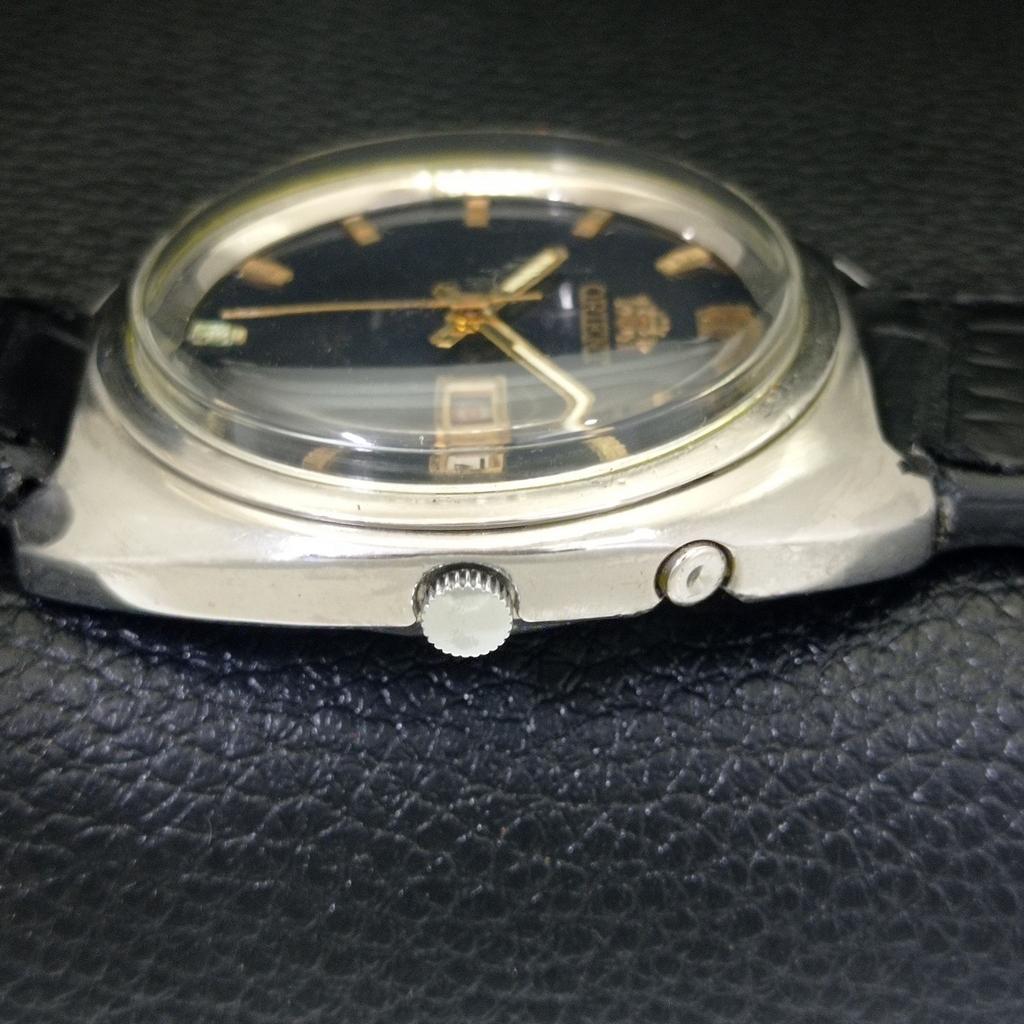 АВТОМАТИЧЕСКИЕ ВИНТАЖНЫЕ ЧАСЫ ORIENT CRYSTAL 46941 ЯПОНИЯ МУЖСКИЕ ОРИГИНАЛЬНЫЙ ЦИФЕРБЛАТ a703456-1 R213c-a703456