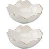 DOITOOL Ceramic Seasoning Dishes: 2Pack Porcelain Sushi Dipping Bowl, Soy Sauce Dishes Ketchup Saucer Appetizer Plates Serving Dish for Home Kitchen,