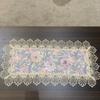 Lace Tablecloths Floral Household Bedside Table Covers  Festive Dining Table Mats Rectangle Tea Table Cover Home Decoration