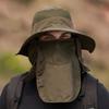 Quick Drying Summer Fisherman Cap Removable Neck Flap Bucket Hat Removable Visor Hat  Camping
