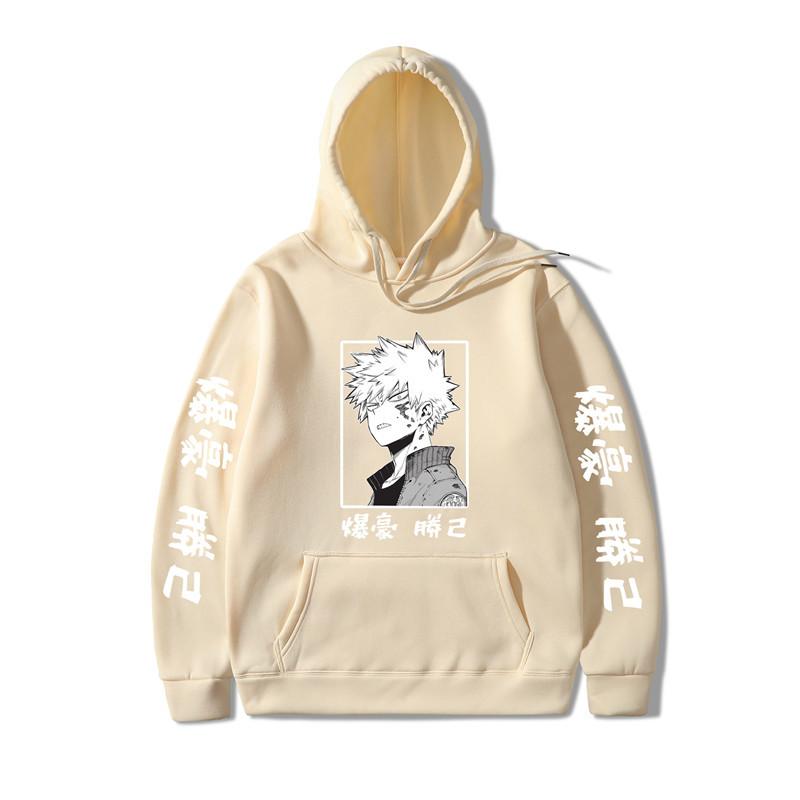 No Hero Academia Kaminari Denki Hoodies Autumn Winter Fleece Streetwear