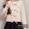 UNIFREE Sweet Style Round Neck Knit Cardigan