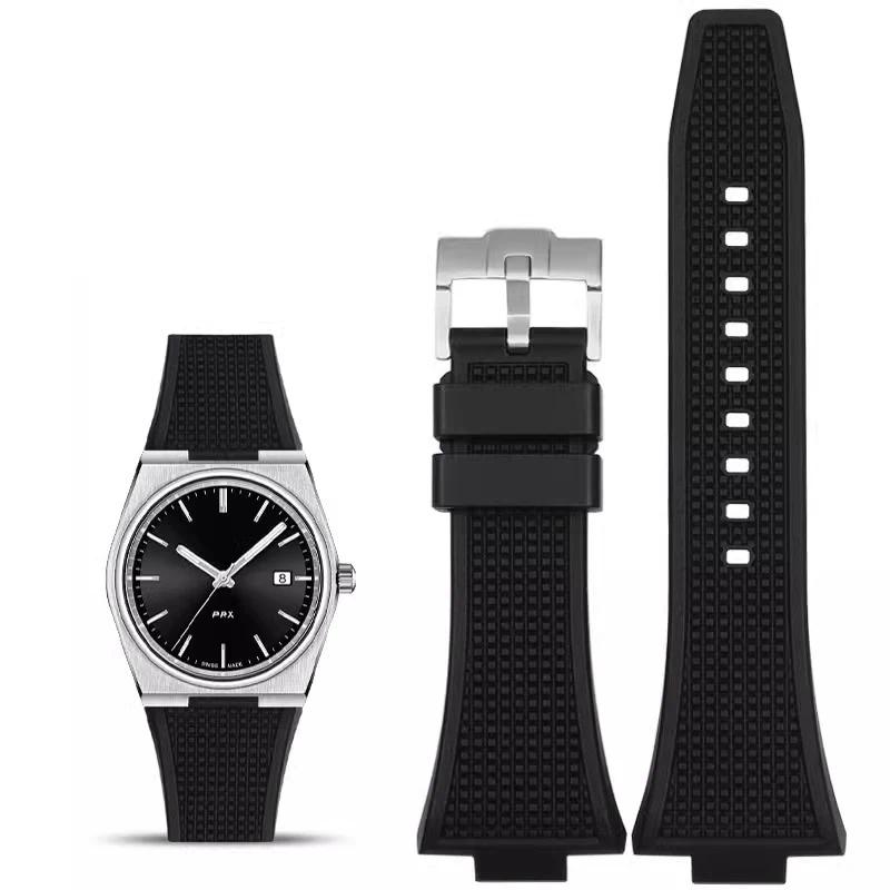 Для Tissot PRX резиновый ремешок T137 ремешок Super Player 40мм мужские наручные часы ремешок T137407 T137410A сменный ремешок на запястье 27x12мм