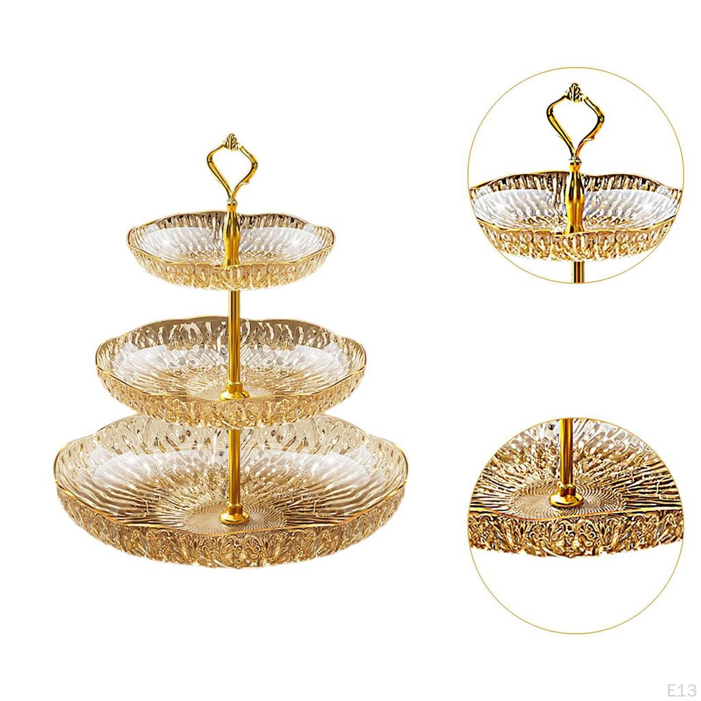 Fruit Plate Cupcake Stand Decorative Modern Dessert Cake Serving Platters for Party