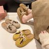 Модные Ретро Универсальные Кисточки Повседневная Обувь Женские Шлепанцы на Толстой Подошве 2025 Осень Новая Мода Повседневные Внутренние Увеличения Мюли