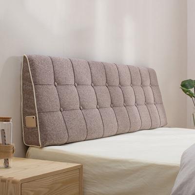 MIAOLIDP Plain 10 Triangle Back Lumbar Linen Washable Bedroom Colors, 7, Cushion, Support, Bed, Cushion, (Цвет 6#, Размер 150X15X50CM)