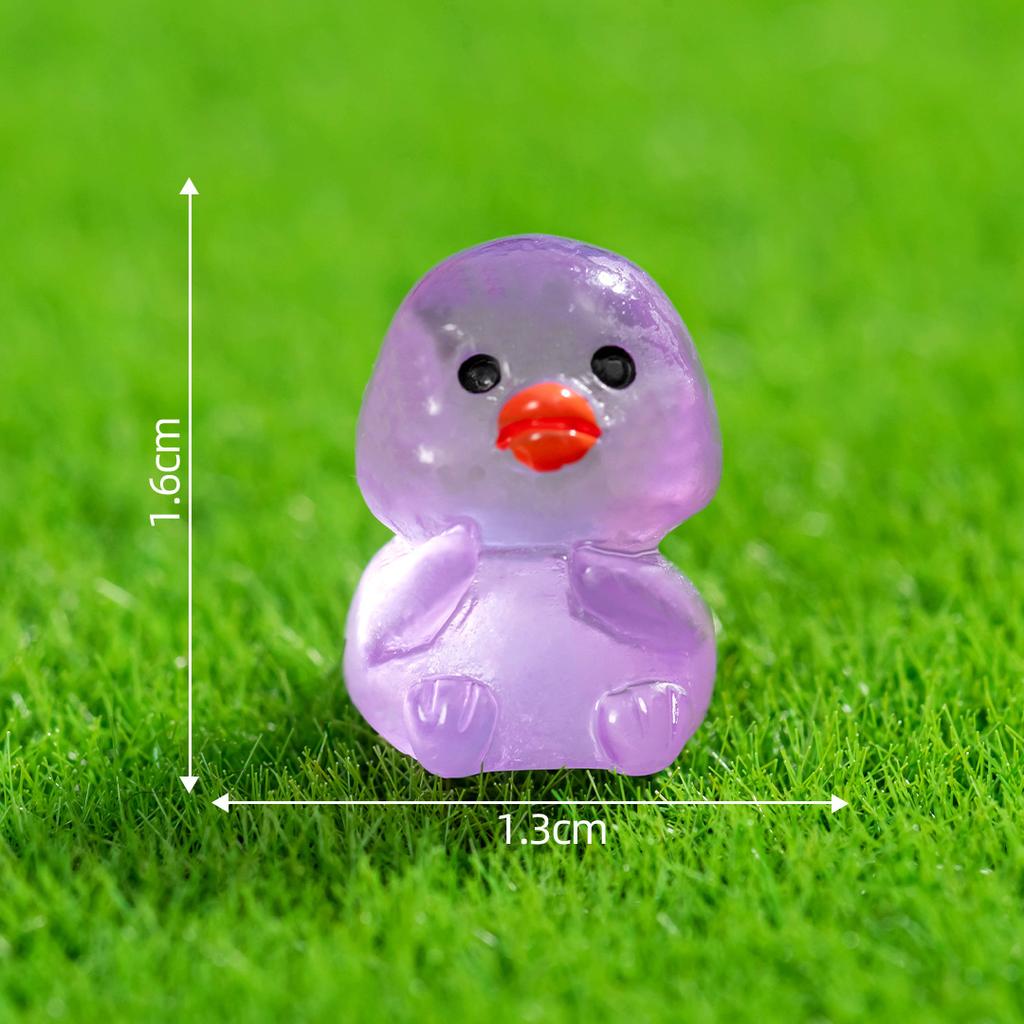 Micro-landscape Cute Glow-in-the-dark Dog Duckling Animal Decoration Diy Phone Case Refrigerator Sticker Accessories Desktop Decoration
