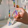Crystal Suncatcher Sun Moon Tree Wind Chime Prisms Hanging Angel Butterfly Pendants Rainbow Chaser Garden Decor Window Drop Bell