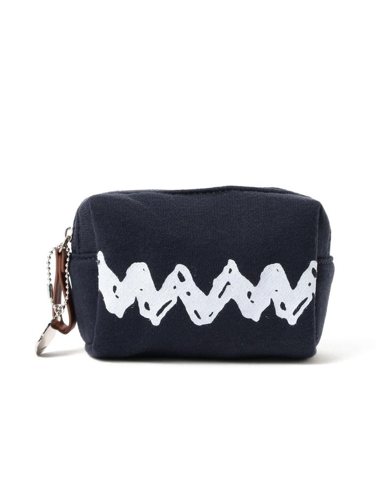 Beams Golf S/S Tee PEANUTS Charlie Brown Pouch Navy - 81040416699