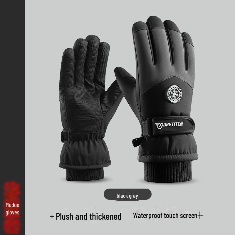 Унисекс ветрозащитные водонепроницаемые зимние лыжные и велосипедные перчатки для сенсорных экранов