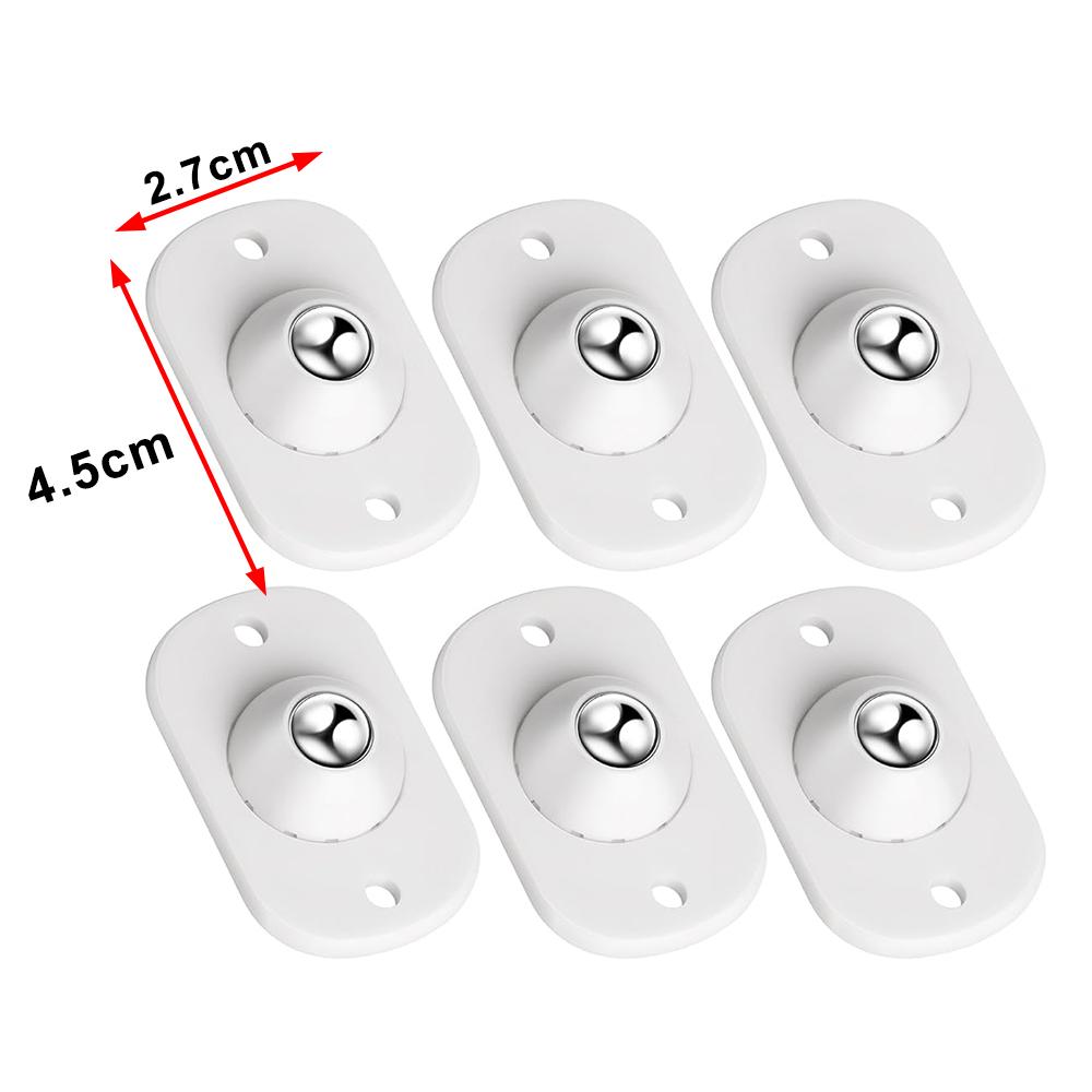 Self Adhesive Universal Caster Wheels Mini Pulley Rotating Wheel for Furniture Storage Box Trash Cabinet Appliance Slider Roller