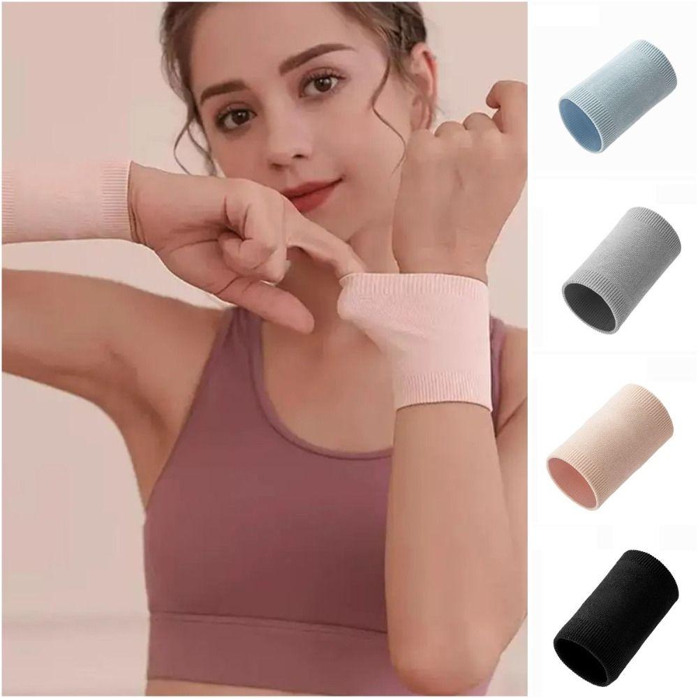 1 пара легких спортивных фитнес-браслетов для вязания, йоги, эластичных запястий, фитнеса