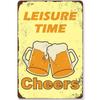 Every Beers A Cheers Fresh Beer Leisure Time Metal Tin Signs Poster Wall Decor for Bars Man Cave Cafe Clubs Retro Posters Plaque