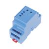 1PC DIN Rail PLC Junction Box Plastic Electronics Box Project Case 4Colors 88x37x59mm 35-Rail Mounting Instrument Housing