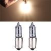 2x BAY9S H21W Halogen Light Bulb Backup Fog Car Map Dome Courtesy Side Marker Turn Lamp 12V 1.9A 250LM