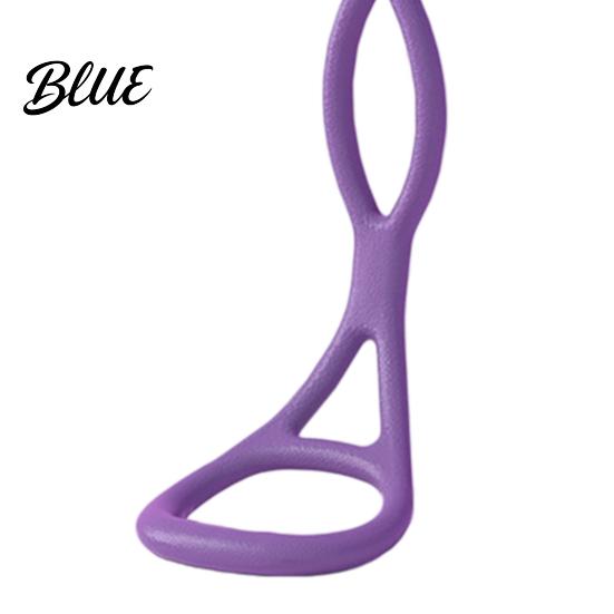 Портативные фитнес-резинки Figure 8 с ручкой, противоскользящие, для мужчин и женщин, для груди, пилатеса, эспандер, эластичный ремень, для рук, спины, плеч, растяжка