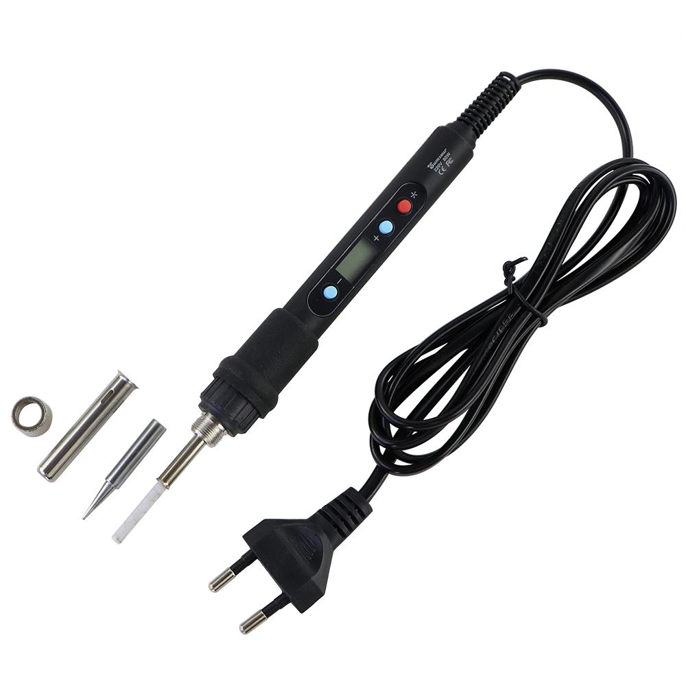 Digital Electric Soldering Iron Kit Temperature Adjustable 220V 110V Welding Tool Ceramic Heater Soldering Tips Repair Tools