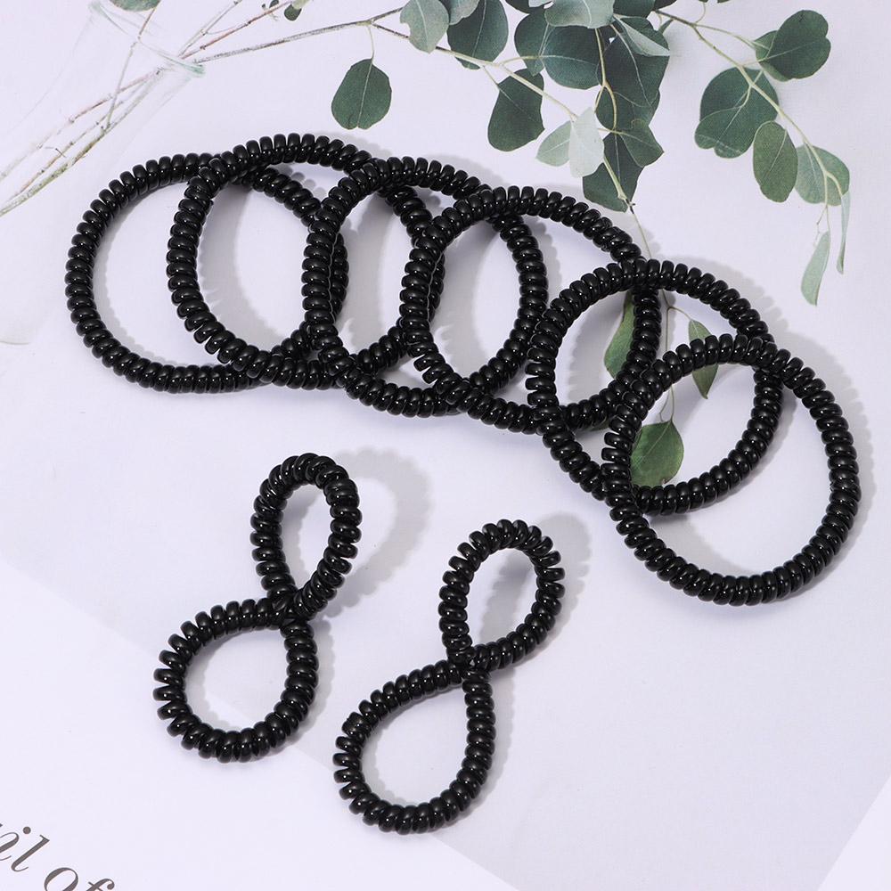 20pcs Fashion Super Thin Elastic Hair Ropes Rubber Telephone Wire Ponytail Holder