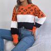 Women Autumn Winter Causal O Neck Long Sleeve Knit Sweater