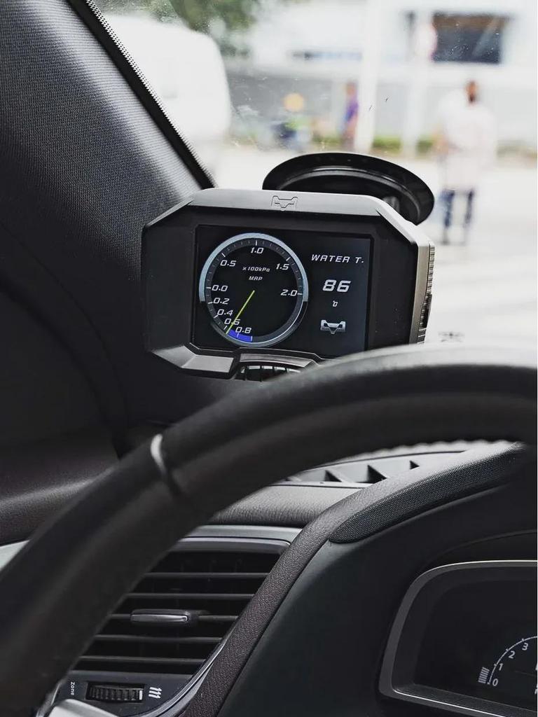 Universal MAG LCD OBD Car Meter: Speed, Turbine, Water Temp - New F9 Model