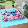 1pc Stitch Pattern Area Rug Soft Flannel Floor Mat for Living Room,Office,Bedroom and Carpet,Sofa Coffee Table Floor Mat