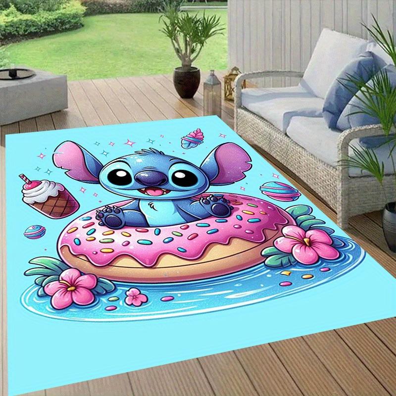 1pc Stitch Pattern Area Rug Soft Flannel Floor Mat for Living Room,Office,Bedroom and Carpet,Sofa Coffee Table Floor Mat