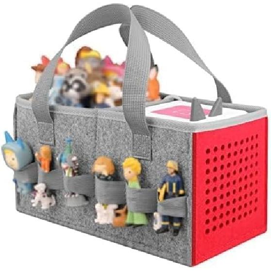 Vakdon 2 шт. с игрушками Портативный чехол для переноски для стартового набора Toniebox, наушников и зарядной станции, вмещает 30-40 фигурок персонажей Tonies,