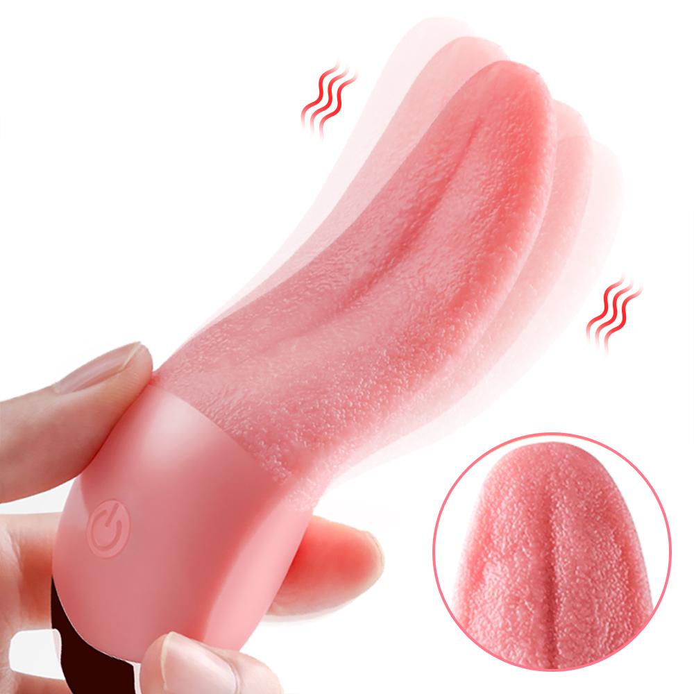 Realistic Tongue Licking Vibrator For Women G Spot Clitoral Stimulation Mini Clit Sex Toys Rechargeable Nipple Masturbator