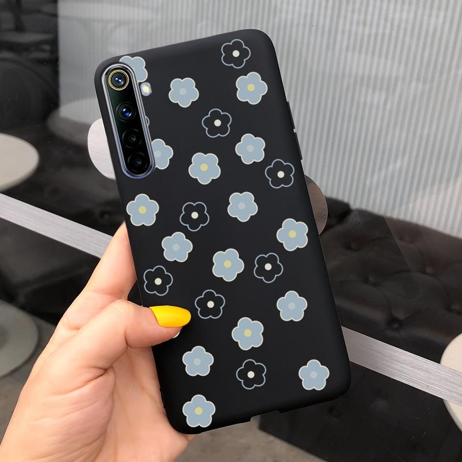 Для Realme 6 6 Pro Чехол Милые Узоры Молочной Коровы и Цветов Мягкая Задняя Крышка Для OPPO Realme 6 6S 6Pro RMX2061 Coque Funda Realme6 Capa