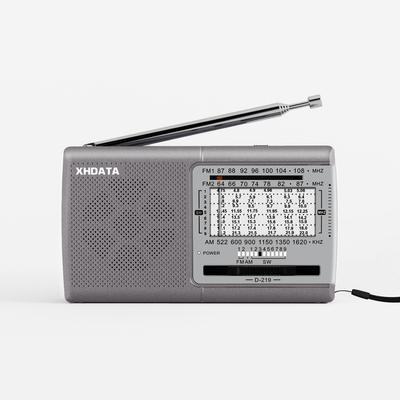 XHDATA D219 Маленький портативный радиоприемник Коротковолновый радиоприемник FM AM SW Wide FM Совместимый с радиостанцией по предотвращению стихийных бедствий 11-полосный стерео высокой чувствительности DSP Карманный