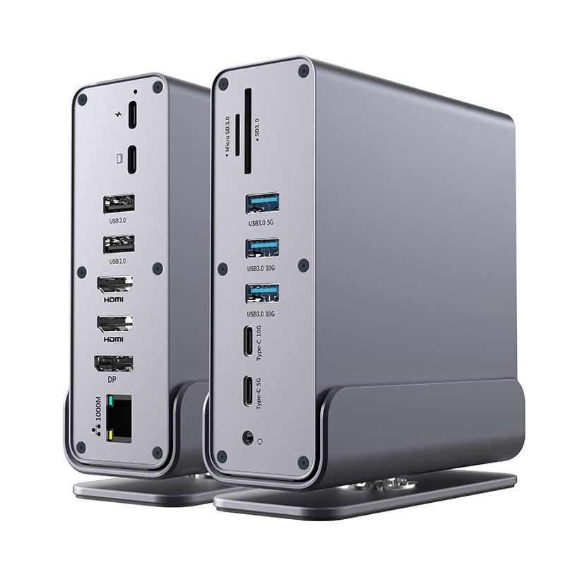 15-в-1 док-станция Type-C с многопортовым USB и гигабитным сетевым портом