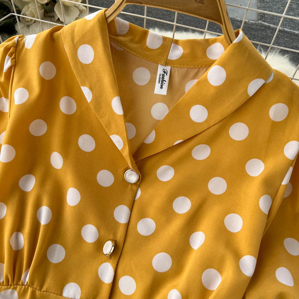 RUGOD Маленькое шифоновое платье Fresh Mori Super Fairy, темпераментное платье с V-образным вырезом, среднее и длинное платье феи Platycodon, платье для французского чая-брейка