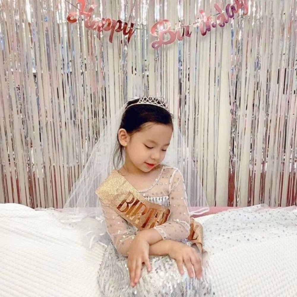 2Pcs/Set Glitter Birthday Tiara Gold Crystal Crown New Birthday Party Crown Sash 18 21 30 40 50th
