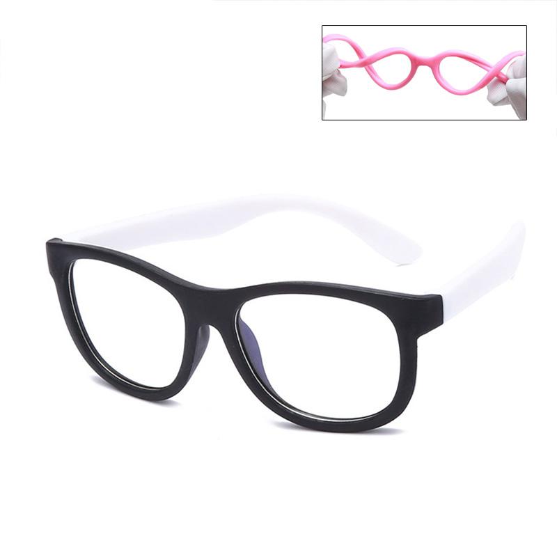 Лидер продаж, синие очки с фильтром для детей, компьютерные очки для мальчиков и девочек, гибкие очки, блокирующие синий свет, силиконовые очки, защита для глаз