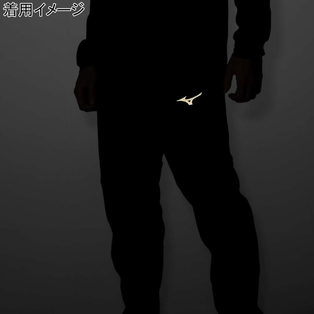 Mizuno Tech Shield Breath Thermo Training and Pageant Blue Pants, Windproof, Stretch, Water-Repellent, Moisture-Wicking, Heat-Generating, 32MDB530,