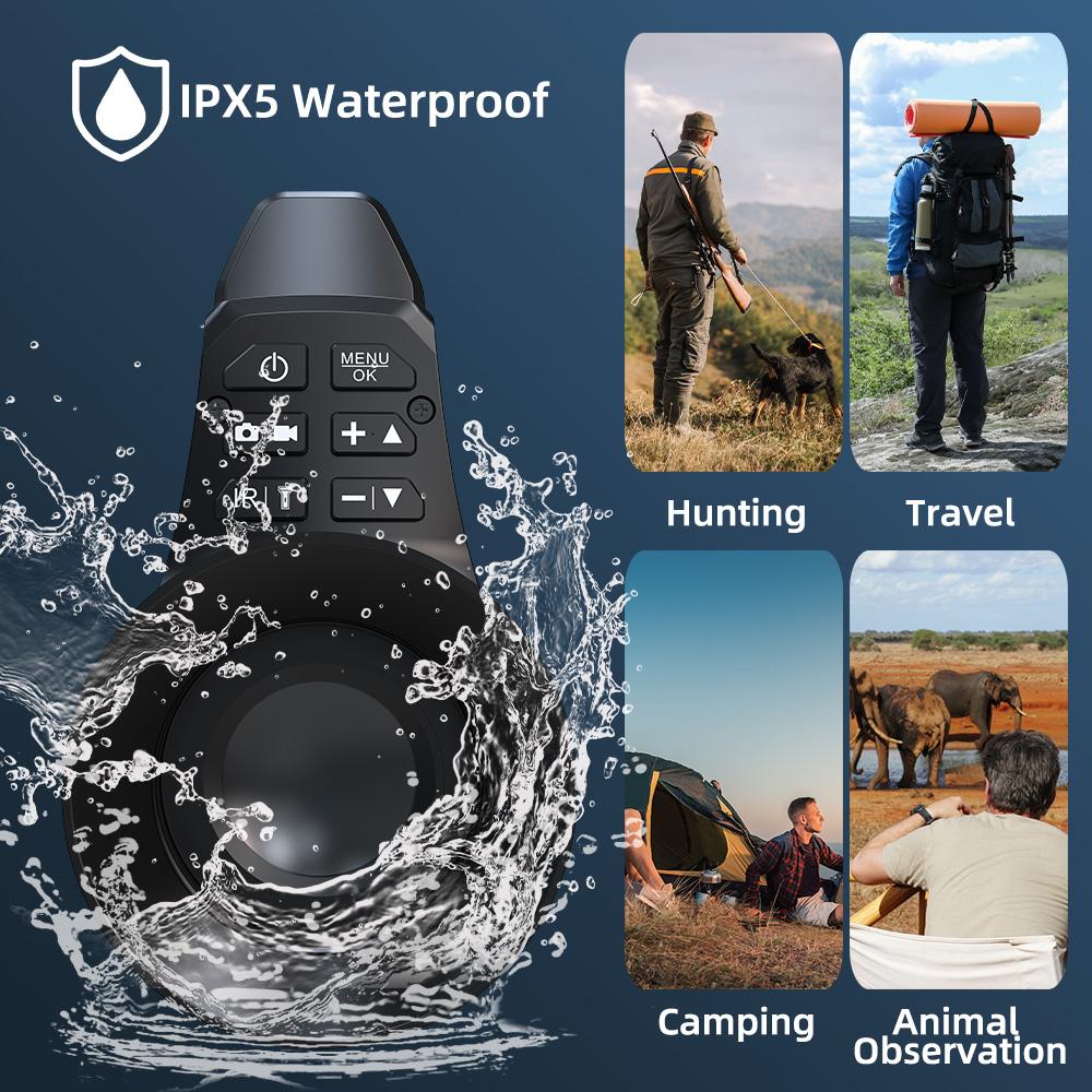 1080P Digital Night Vision Goggles Infrared Night Vision Monocular with  940nm IR Flashlight