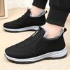 Men's Cotton Shoes, Winter Warm Cotton Boots, Men's and Women's Same Style, Piled and Thickened Middle-aged and Elderly Walking Boots, Non-slip Sno