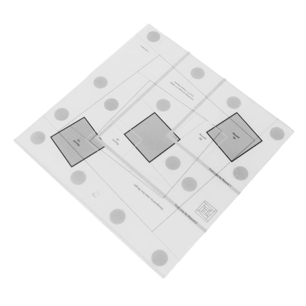 Log Cabin Quilt Ruler Transparent Acrylic Quilting Ruler Log Cabin Trim Tool