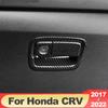 ABS карбоновый автомобильный ящик для хранения перчаток второго пилота, ручка, чаша, накладка, аксессуары для Honda crv CR-V 2017 2018 2022
