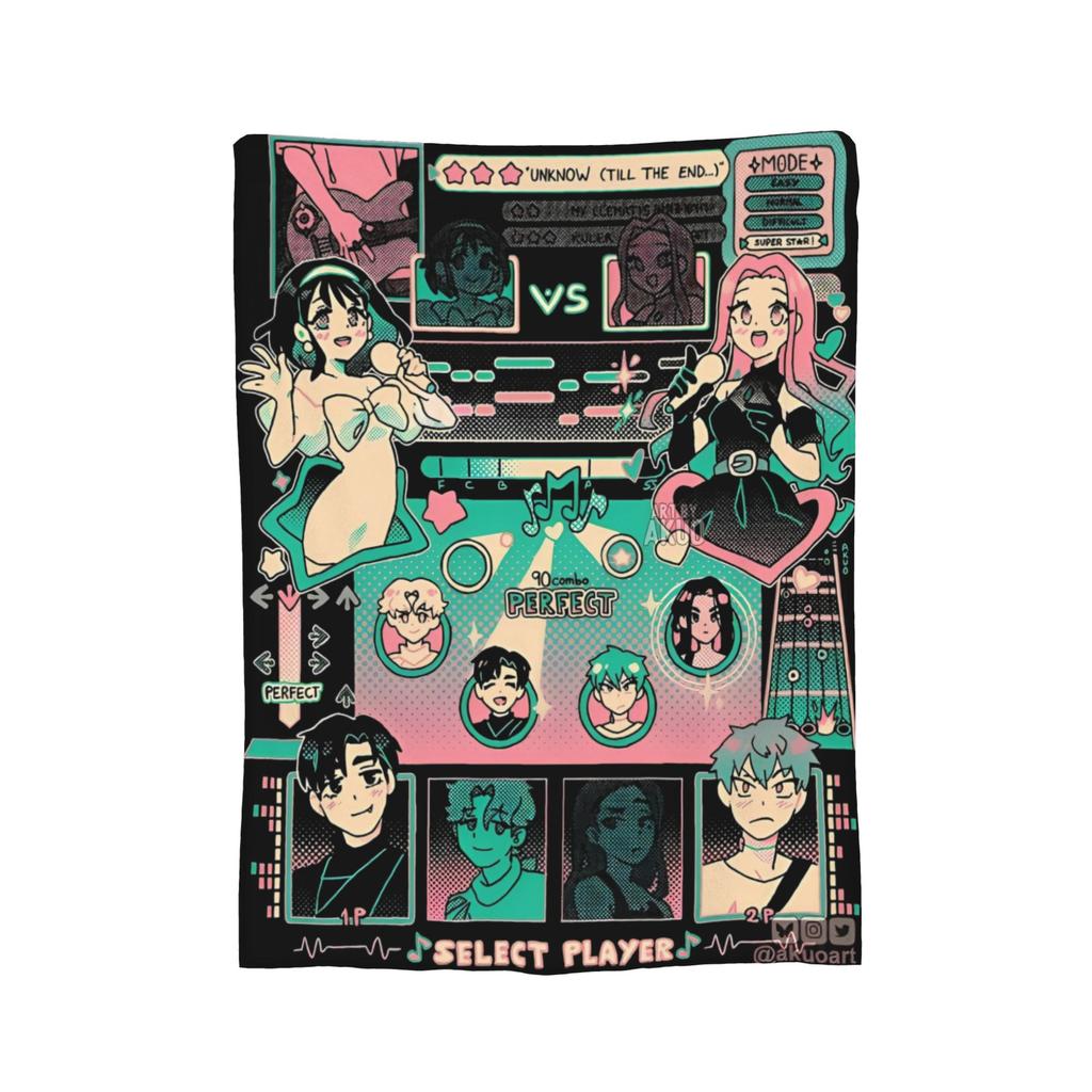 Инопланетная сцена Аниме Плед Фланелевый Мизи Суа Тилл Иван Хюна Лука Легкий Накидной Плед для Путешествий на Самолете Постель Коврик