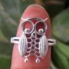 Owl Ring, Unisex Ring, Animal Jewelry, Silver Charm Jewelry, Handmade Jewelry, Silver Ring