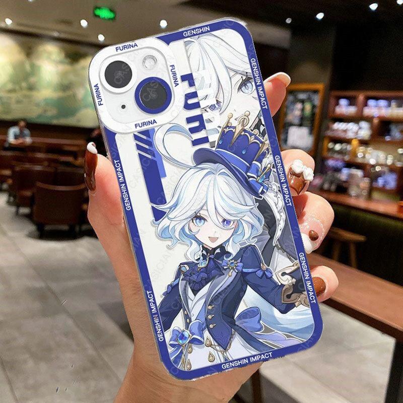 Чехол для телефона Genshin Impact для Samsung S25 S24 S20 S21 S22 S23 Plus Ultra S20 S21 S23 FE A16 Странник Невлетт Фурина