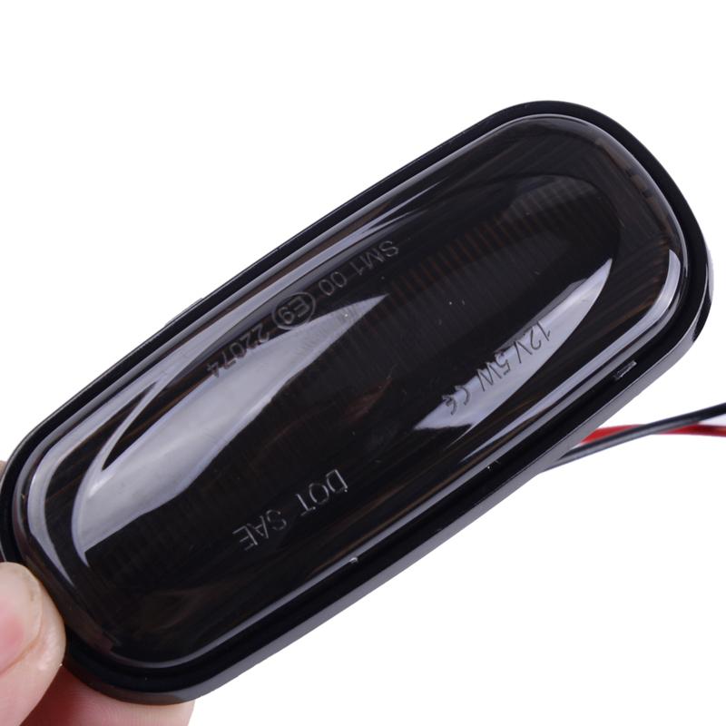1 Pair Smoked Lens LED Side Marker Light Lamp Fit for Land Rover Discovery 2 Defender Freelander 1 12V XGB100310 XGB000030