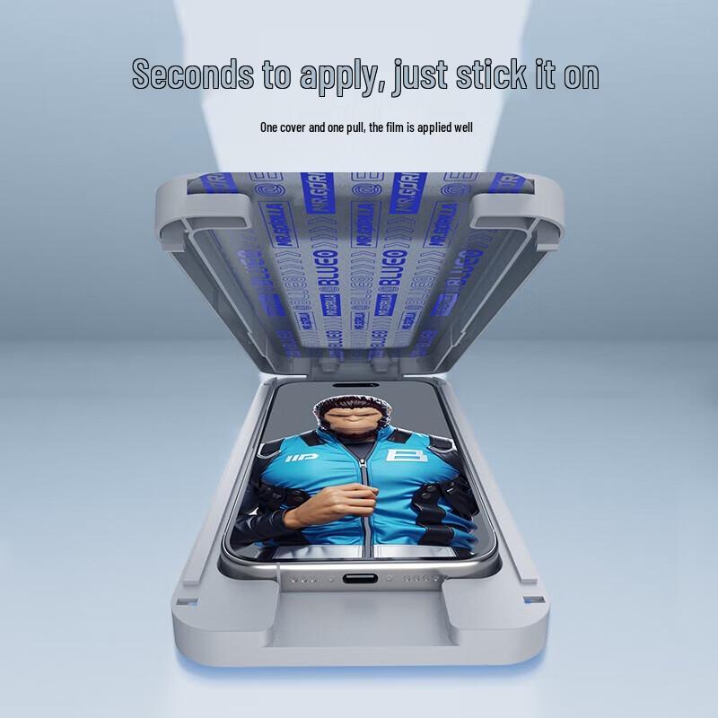 Mr. Blue Gorilla Tempered Glass Screen Protector for iPhone 16 Pro